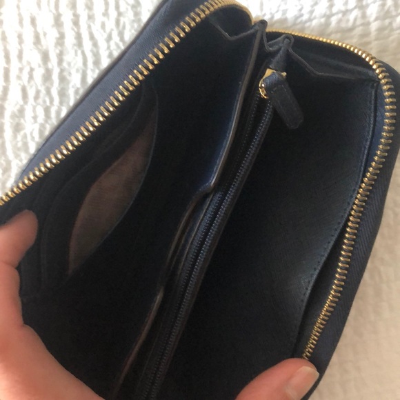 Michael Kors Navy Blue Wristlet - Picture 2 of 4